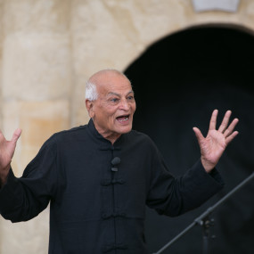 Satish Kumar - photo by Nathan Gaydhani.