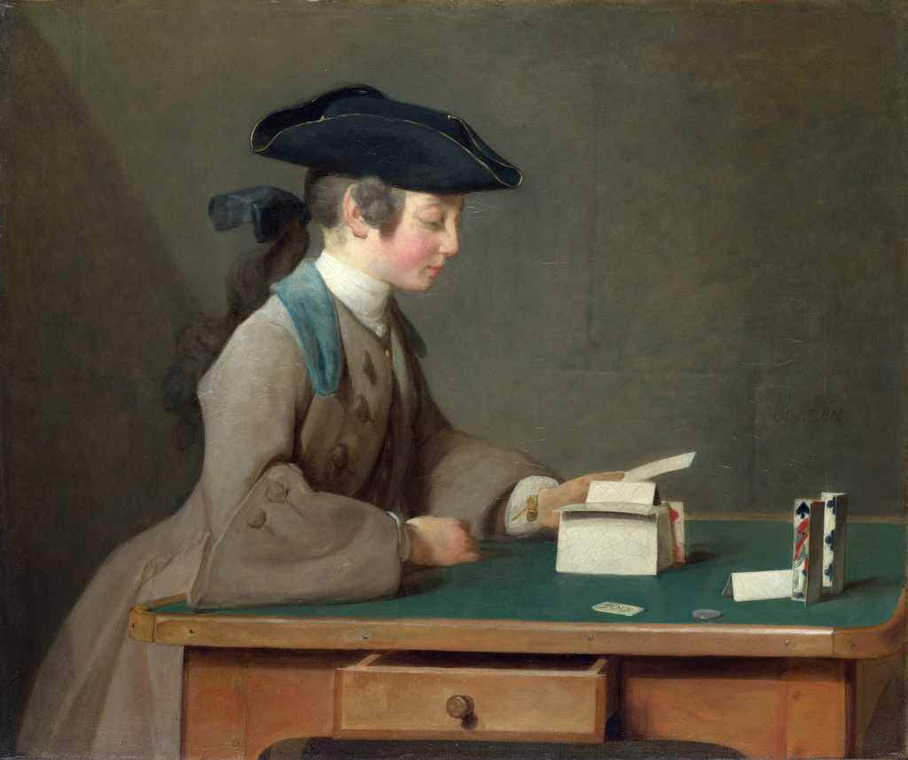 Jean-Baptiste-Siméon Chardin’s "The House of Cards" (1737) 